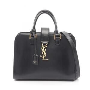 Yves Saint Laurent Saint Laurent Paris YSL Baby Monogram Cabas Handbag in Bla...